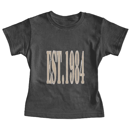 EST. 1984 Baby Tees – Classic Beige Birth Year Baby Tees