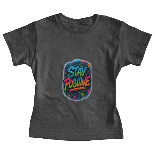 Graffiti Style Stay Positive Urban Art Baby Tees
