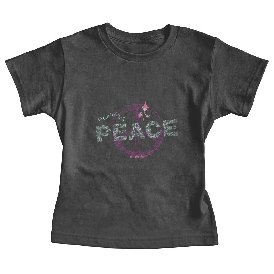 Making Peace Love Symbol Artistic Grunge Design Te Baby Tees