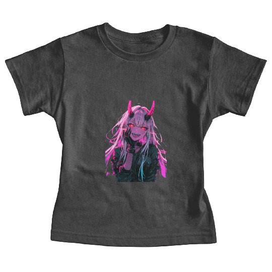 Anime Demon Girl Kawaii Waifu Japanese Anime Baby Tees