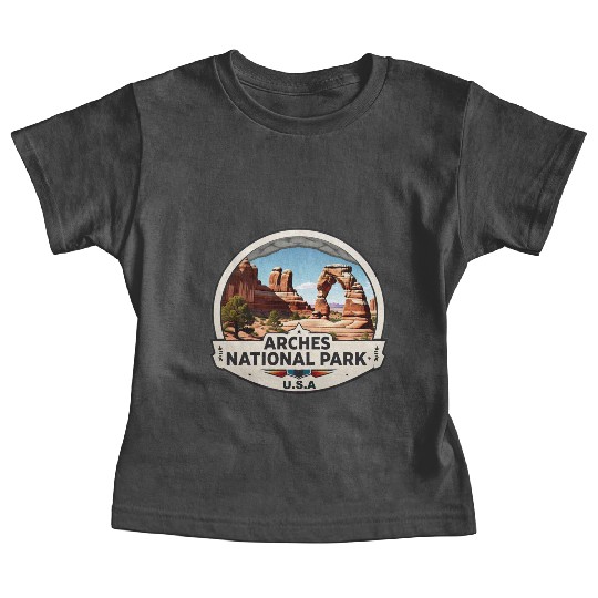 Arches National Park USA Logo Baby Tees