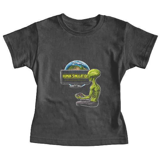 Human Simulation Baby Tees Alien Earth Extraterrestrial
