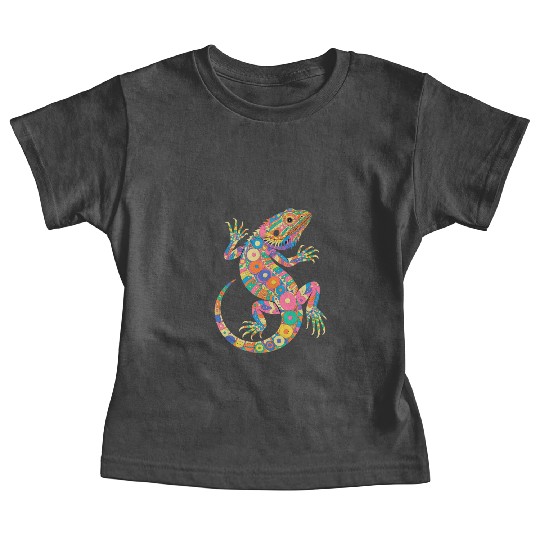 Beardies Pogona Reptile Herpetology Bearded Dragon Baby Tees