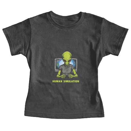 Human Simulation Baby Tees Alien Earth Videogame