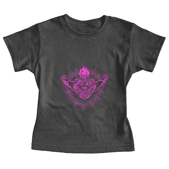 Sacred Heart Claddagh Symbol Pink Baby Tees