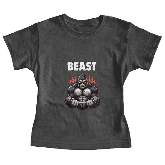 Beast Gym Gorilla – Motivational Baby Tees"