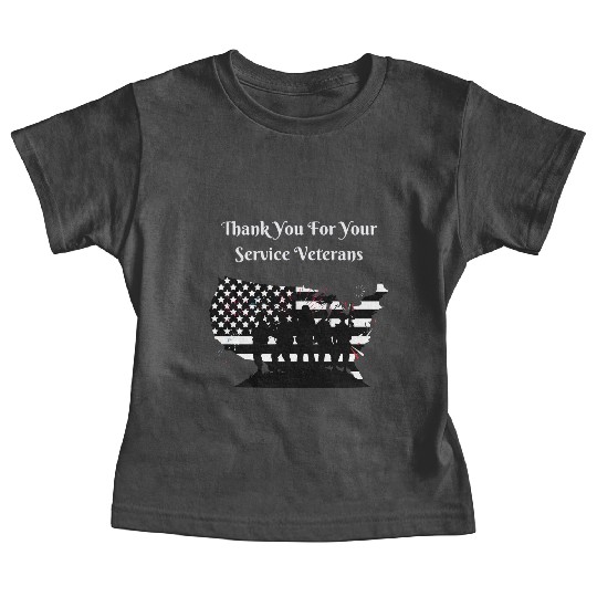 Thank You For Your Service Veterans day US Army Baby Tees