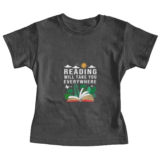 Reading Teacher Librarian Read Book Baby Tees