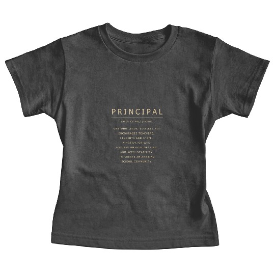 School Principal Back To School Baby Tees