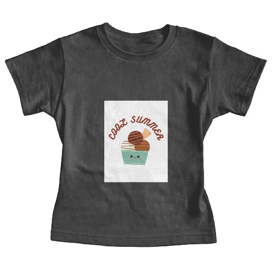 Cool Summer Vibes Ice Cream Baby Tees