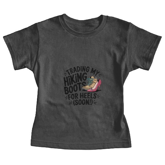 Trading Boots for Heels - Camp Bachelorette Party Baby Tees