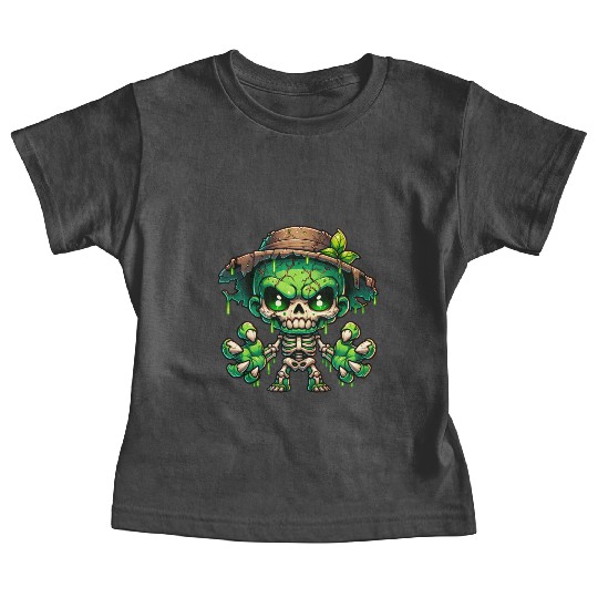 Swamp Skeleton Mutant – Creepy Plant Monster Baby Tees