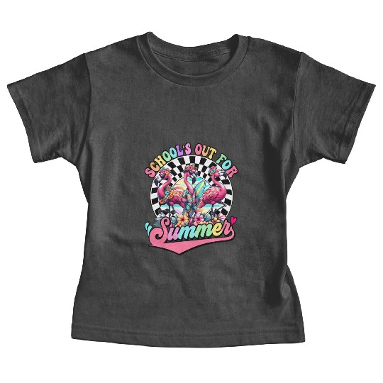 Schools Out For Summer Flamingo Teaches Students Baby Tees