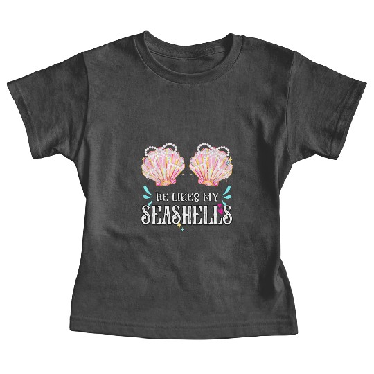 She likes my Seashells summer crusin couple love Baby Tees