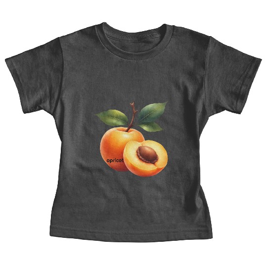 Apricot branch with green leaves Baby Tees