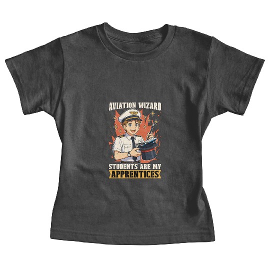 Flight Instructor Aviation Wizard Flight Trainer Baby Tees