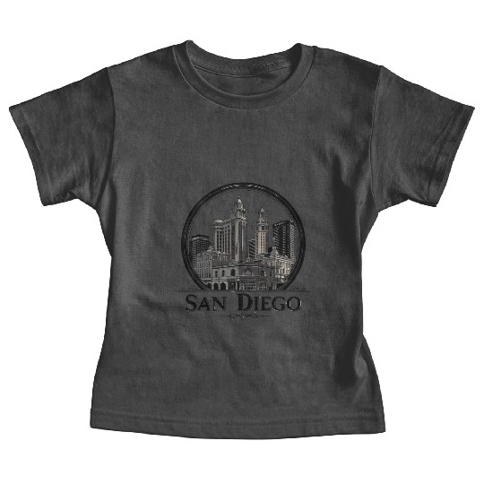 san diego california skyline_modern cityscape art Baby Tees