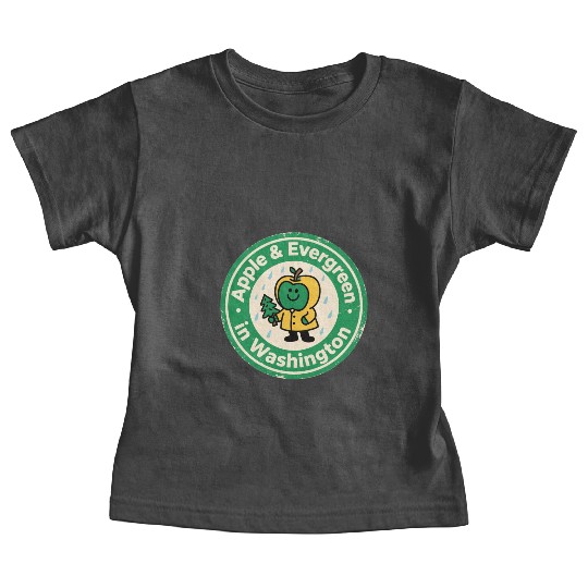 Pacific Northwest Charm Washington Vintage Apple Baby Tees