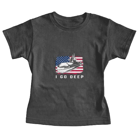 Patriotic American Submarine Veteran Baby Tees
