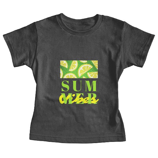 Lemon Fresh Summer Mood – Minimalist Citrus Art Baby Tees