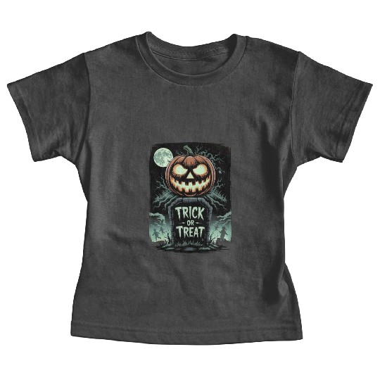 Halloween Horror Scary Thriller Trick Or Treat Baby Tees