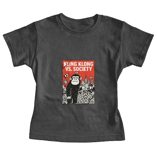 Kling Klong vs. Society – Protest Ape Baby Tees
