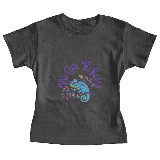 Too Cool to Blend – Chameleon Attitude Baby Tees