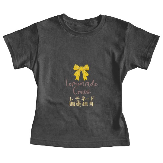 Lemonade Crew Yellow Bow Baby Tees