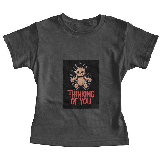 Voodoo Doll Humor – Thinking of You Dark Sarcastic Baby Tees