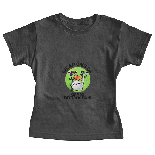 Weapons Of Grass Destruction Funny Golf Pun Baby Tees