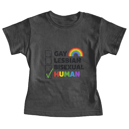 Gay Lesbian Bisexual Human Baby Tees