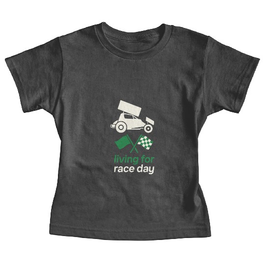 Sprint Car Racing Dirt Track Speed Oval Race Baby Tees