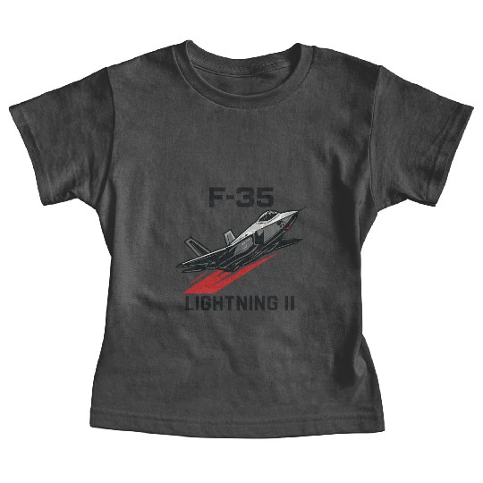F-35 Lightning II Stealth Fighter Jet Art Baby Tees