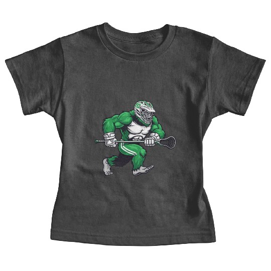 Green Bigfoot Lacrosse Baby Tees