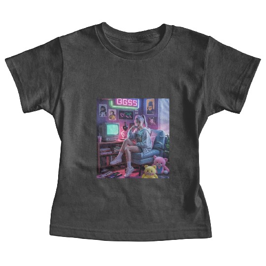 Y2K Gamer Girl Vibes – Retro Tech & Neon Room Aest Baby Tees