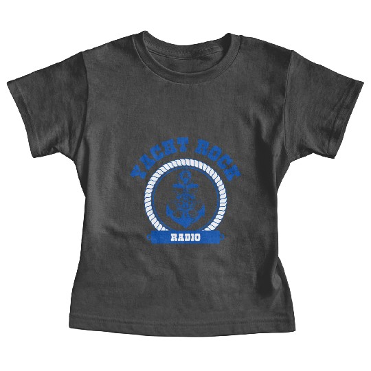 YACHT ROCK - BLUE LETTERS Baby Tees