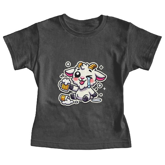 Drunk Wasted Hangover Goat Baby Tees