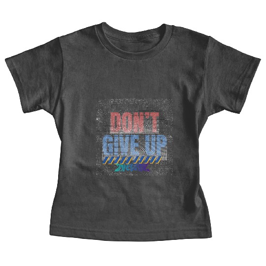 Red and Blue Urban Typography Baby Tees Design