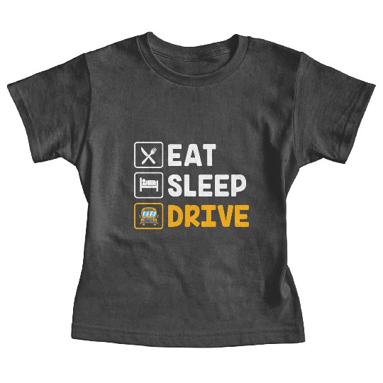 School Buse Funny School Bus Driver Baby Tees