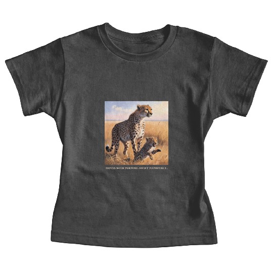 Mama Cheetah and Cub Baby Tees