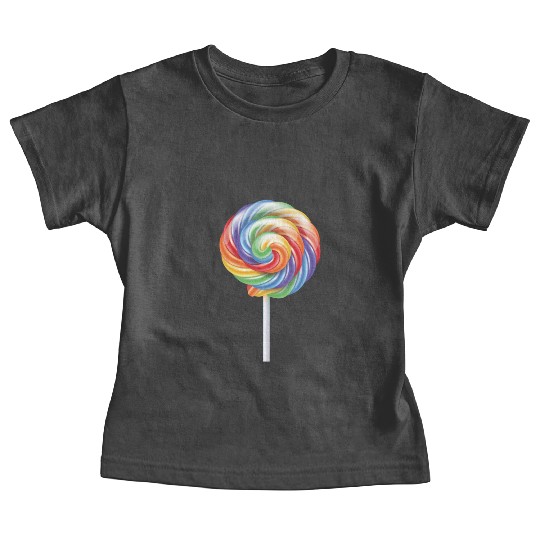 Lollipop Rainbow Sucker Candy Costume Halloween Baby Tees