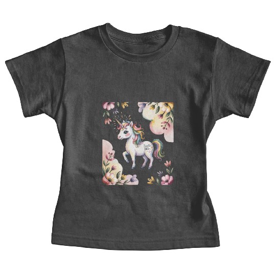 Believe in Magic – Cute Rainbow Unicorn Fantasy Baby Tees