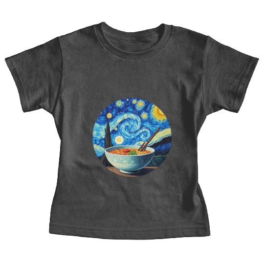 Van Gogh's Starry Night ramen noodle Bowl japanese Baby Tees
