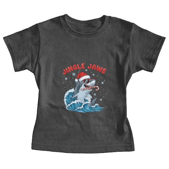 Jingle Jaws – Christmas Holiday with Bite Design Baby Tees
