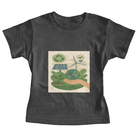 Eco-Friendly Earth Conservation Design Baby Tees