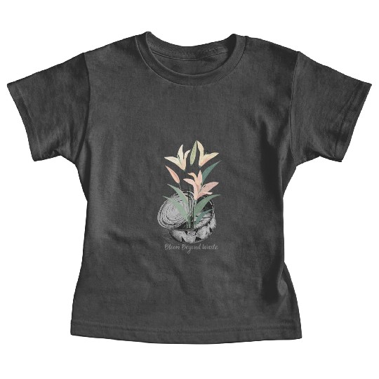 Lily Can Recycle Sustainable Floral Design Eco Art Baby Tees