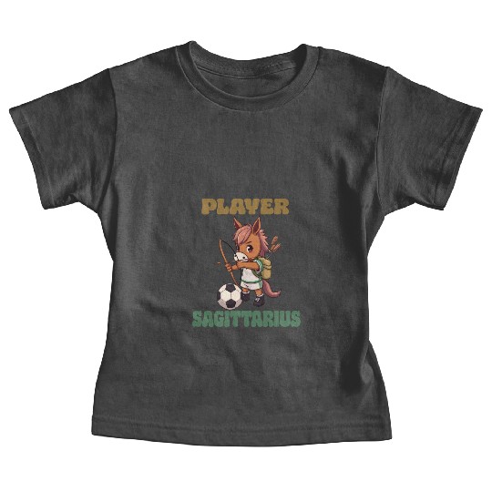 Soccer Player Sagittarius Zodiac Sign Soccer Baby Tees