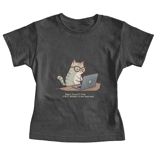 Keyboard Warrior Cat Baby Tees