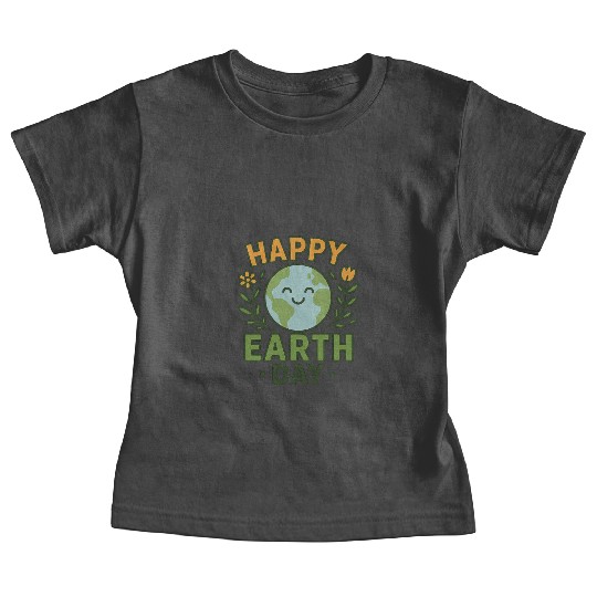 Happy Earth Day Eco-Friendly Design Baby Tees