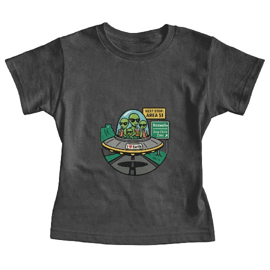 Alien road trip Baby Tees